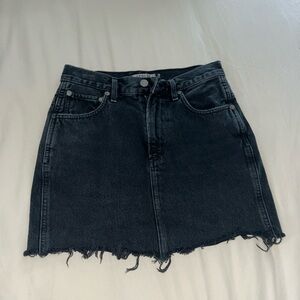 Agolde Denim Black Skirt